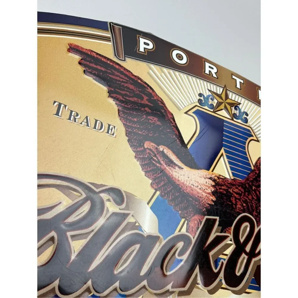 Budweiser Anheuser Busch Black & Tan Porter Beer Tin Sign Hard To Find EO2173